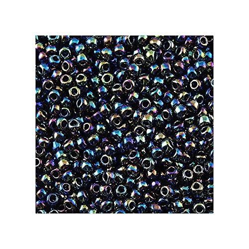 5g TOHO Rocailles 15/0, Rainbow Metallic Iris (# 86) (TOHO seed beads 15/0, Rainbow Metallic iris (#86)) Japanishe Glas Rund Perlen von Generic