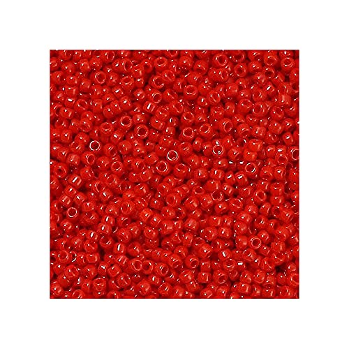 5g TOHO Rocailles 15/0, opake Kirsche (# 45a) (TOHO seed beads 15/0, Opaque Cherry (#45a)) Japanishe Glas Rund Perlen von Generic