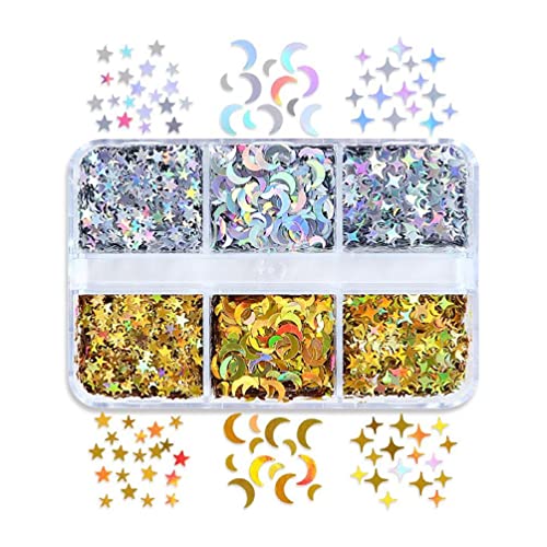 6 Gitter Stern Pailletten PigmentfüLler FüR Diy Art Uv Epoxidharz FormfüLlung Kunsthandwerk Schmuck ZubehöR Art Pailletten Nagelglitzer GläNzende Glitzerflocken 6 Gitter Stern Pailletten PigmentfüLler FüR Diy Art Uv Epoxidharz FormfüLlung Kunsthandwerk Schmuck ZubehöR Art Pailletten Nagelglitzer GläNzende Glitzerflocken von Generic
