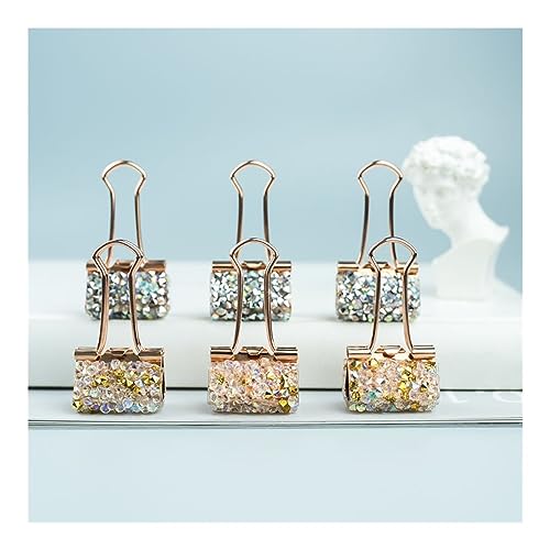 6 Stück Diamant-Metall-Bindeklammern, 25 mm, Notizen, Briefe, Büroklammern, Bürobedarf, Bindungssicherungsklammern 6 Stück Diamant-Metall-Bindeklammern, 25 mm, Notizen, Briefe, Büroklammern, Bürobedarf, Bindungssicherungsklammern von Generic