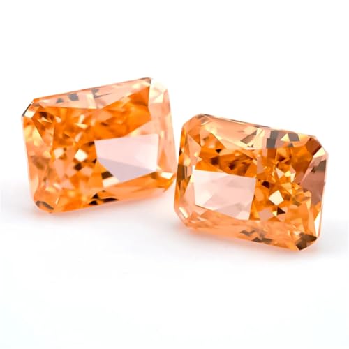 6 x 8-7 x 9 mm, Oktangle strahlender, zerkleinerter Eisschliff, loser Zirkonia-Stein, 5A, synthetische Edelsteine, Nr. 09, Farbe 7 x 9 mm, 10 Stück von Generic