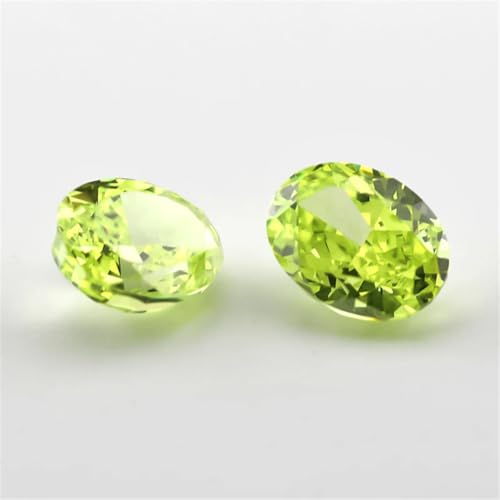 6 x 8 mm ovaler zerkleinerter Eisschliff, loser Zirkonia-Stein, 5A, synthetische Edelsteine für die Schmuckherstellung, Nr. 12 Fruit GN8, 6 x 8 mm, 20 Stück von Generic