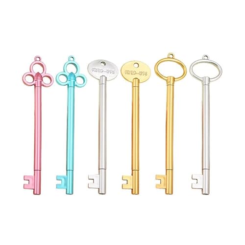 60 Stück Schlüsselform-Stift,Retro-Schlüssel-Gel-Tintenstift,Kreative Key Shape Pen Vintage,Druckkugelschreiber Kugelschreiber, Schwarz Fine Point Pen für Office Stationary School Supplies von Generic