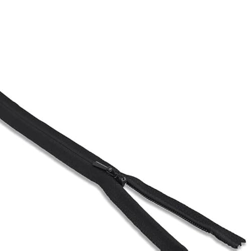 61 cm schwarzer unsichtbarer Reißverschluss – Nylon-Nähreißverschluss, nicht trennend, versteckte Naht-Reißverschlüsse für Kleider, Röcke, Handwerk, Kissen & DIY-Kleidungsreparaturen, 2 mm Zähne 61 cm schwarzer unsichtbarer Reißverschluss – Nylon-Nähreißverschluss, nicht trennend, versteckte Naht-Reißverschlüsse für Kleider, Röcke, Handwerk, Kissen & DIY-Kleidungsreparaturen, 2 mm Zähne von Generic