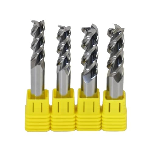 6mm Wolframkarbid-Schaftfräser, 3 Schneiden, scharfe Ecke, DLC-beschichtet, CNC-Fräswerkzeug für Aluminium, Schruppen & Schlichten(6 * 25 * 6D*75L*3T) von Generic