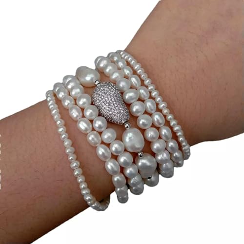 7 Reihen natürliche Süßwasserperle weiße Farbe mehrschichtiges Bettelarmband 7 Reihen natürliche Süßwasserperle weiße Farbe mehrschichtiges Bettelarmband von Generic