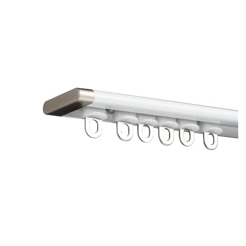 70 95 130 150 300 600cm Vorhangschiene Versteckte Deckenvorhangschiene Ultradünne Gardinenschiene Aluminium-Vorhangschiene(A,500cm(4 * 125cm)) von Generic