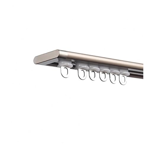 70 95 130 150 300 600cm Vorhangschiene Versteckte Deckenvorhangschiene Ultradünne Gardinenschiene Aluminium-Vorhangschiene(B,200cm(2 * 100cm)) von Generic