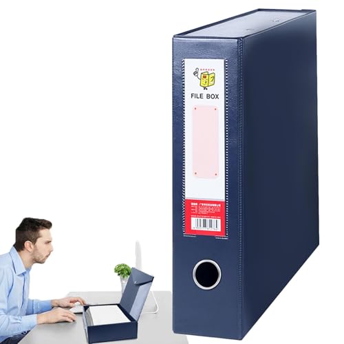 A4-Dokumentenboxen - Dokumenten-Organizer, wasserdichte Aufbewahrungsbox für Schreibwaren | Dateiarchivierung mit integriertem Deckeldesign, langlebiger Datei-Organizer, A4-Dokumentenboxen - Dokumenten-Organizer, wasserdichte Aufbewahrungsbox für Schreibwaren | Dateiarchivierung mit integriertem Deckeldesign, langlebiger Datei-Organizer, von Generic