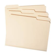A4-Schnellhefter für Büro- und Schulbedarf, 100 Stück, 1/3 geschnittenes Manila-Papier, Dokument von Generic
