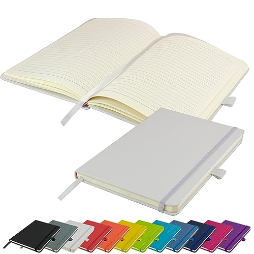 A5-Notizbuch neu liniert Hardcover-Tagebuch Notizblock Notizen Tagebuch (weiß) von SAVVY BEE