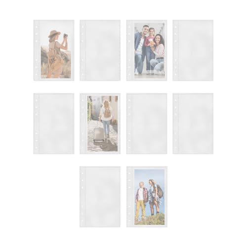 A6 Einsteckhüllen - 10 Stück Klebebildchen Organisierer Seiten Einlageblätter,Wiederbefüllbare Schutzfolien Für Bilder Postkarten Journal Planer Studienprojekt Planen Klasse Skizieren Schriftsteller A6 Einsteckhüllen - 10 Stück Klebebildchen Organisierer Seiten Einlageblätter,Wiederbefüllbare Schutzfolien Für Bilder Postkarten Journal Planer Studienprojekt Planen Klasse Skizieren Schriftsteller von Generic