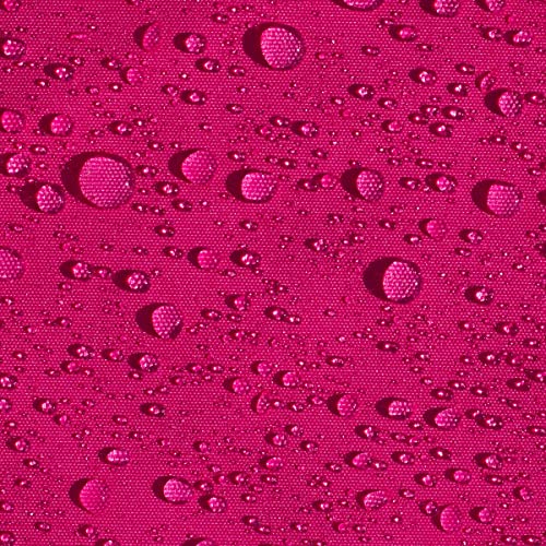 AQUA DENVER Wasserdichter Polyester Stoff Reißfest für Vordächer, Zelte, Outdoorbekleidung, Garten Meterware Farbpalette (Rosa) von Generic