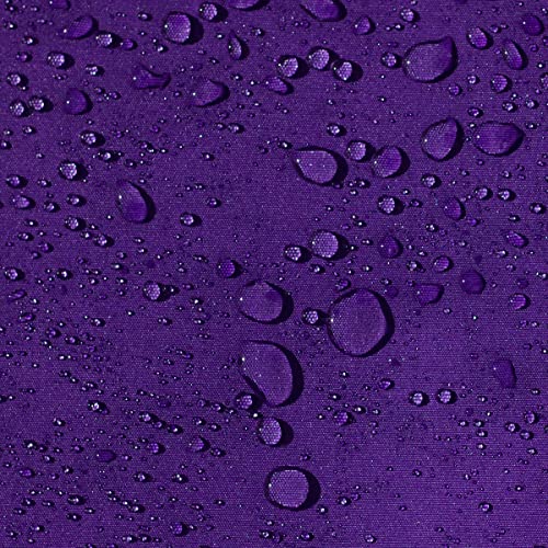 AQUA DENVER Wasserdichter Polyester Stoff Reißfest für Vordächer, Zelte, Outdoorbekleidung, Garten Meterware Farbpalette (Violett) von Generic