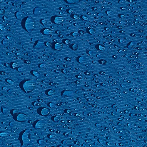AQUA DENVER Wasserdichter Polyester Stoff Reißfest für Vordächer, Zelte, Outdoorbekleidung, Garten Meterware Farbpalette (Azurblau) von Generic