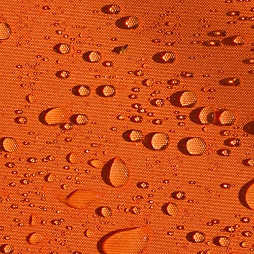 AQUA DENVER Wasserdichter Polyester Stoff Reißfest für Vordächer, Zelte, Outdoorbekleidung, Garten Meterware Farbpalette (Orange) von Generic