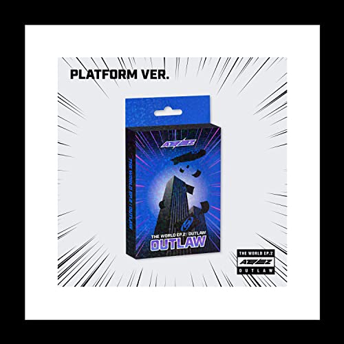ATEEZ The World EP.2 : OUTLAW 9th Mini Album Platform Version Case+QR card+Image card+Photocard+Sticker+Tracking Sealed (Random Version) von Generic