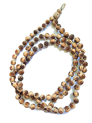 Aashita Creations Tulsi Japa-Mala mit Radha-Namen geschnitzt Aashita Creations Tulsi Japa-Mala mit Radha-Namen geschnitzt von Generic