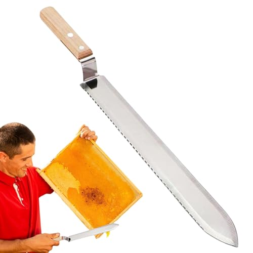 Abflussreiniger aus Edelstahl, gezacktes Messer | Vielseitiges Imkereiwerkzeug, Korkenschneider für die Honigextraktion Abflussreiniger aus Edelstahl, gezacktes Messer | Vielseitiges Imkereiwerkzeug, Korkenschneider für die Honigextraktion von Generic
