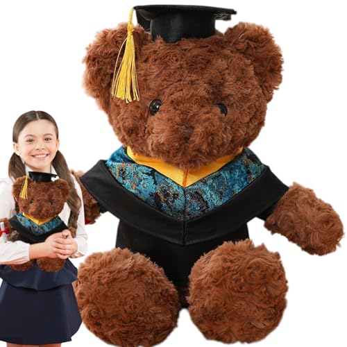 Abschlussbär, Graduierung, , niedliches Wurfkissen für Bär Puppe, mit Kleidung und Naptime Tierhut für Griplriepy Abschlussbär, Graduierung, , niedliches Wurfkissen für Bär Puppe, mit Kleidung und Naptime Tierhut für Griplriepy von Generic