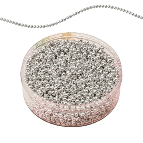 Abstandsperlen Set - Zubehör für die Schmuckherstellung, Bastelperlen Set | Sortierte Metallperlen Box, DIY Armband Zubehör, Bastelset, von Generic