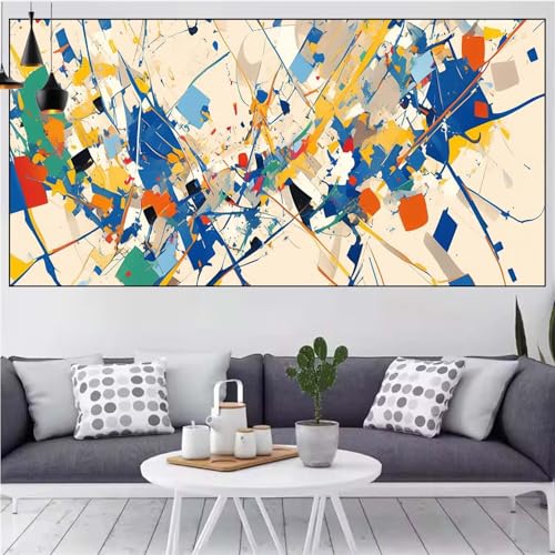 Abstrakt Diamond Painting xxl 100x200cm Diamond Painting Erwachsene Farbe Diamant Malerei Set,Mosaikherstellung Malen Nach Zahlen Cross Stickerei Kunst Leinwand Malerei Kits,Décor Gifts Frauen CN-49 von Generic