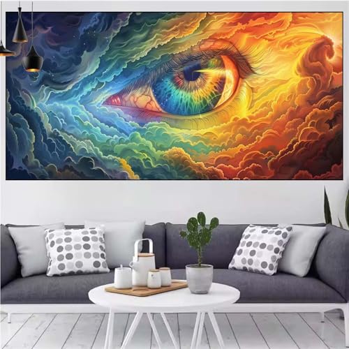 Abstrakt Diamond Painting xxl 100x200cm Diamond Painting Erwachsene Karikatur Diamant Malerei Set,Mosaikherstellung Malen Nach Zahlen Cross Stickerei Kunst Leinwand Malerei Kits,Gifts Frauen CN-67 von Generic