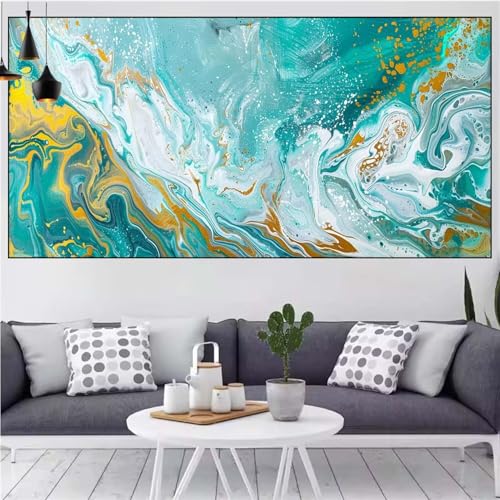 Abstrakt Diamond Painting xxl 100x200cm Diamond Painting Erwachsene Marmor Diamant Malerei Set,Mosaikherstellung Malen Nach Zahlen Cross Stickerei Kunst Leinwand Malerei Kits,Décor Gifts Frauen CN-55 von Generic