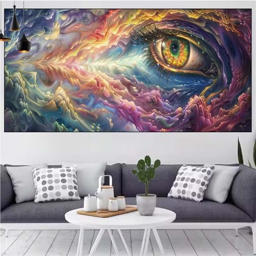 Abstrakt Diamond Painting xxl 90x180cm Diamond Painting Erwachsene Karikatur Diamant Malerei Set,Mosaikherstellung Malen Nach Zahlen Cross Stickerei Kunst Leinwand Malerei Kits,Gifts Frauen CN-63 von Generic