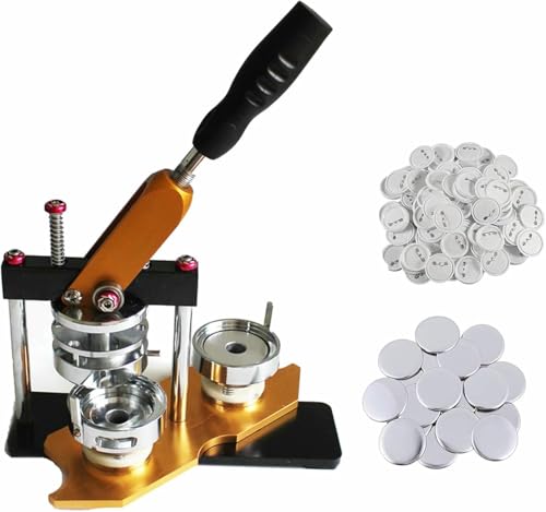 Abzeichenmaschine, Buttonmaschine, Pin-Abzeichenmaschine, DIY-Set für benutzerdefinierte Metallabzeichen mit 100 Sets Zubehör zur Buttonherstellung Abzeichenmaschine, Buttonmaschine, Pin-Abzeichenmaschine, DIY-Set für benutzerdefinierte Metallabzeichen mit 100 Sets Zubehör zur Buttonherstellung von Generic