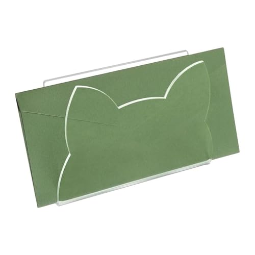 Acryl Dateihalter, Aktenordner aus Acryl - Anzeige von Umschlägen - Cat Shape Desktop Organizer Stree für Buchdokumente, transparente Briefanzeige Rack von Generic