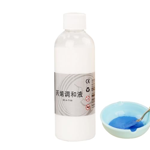 Acrylfarben-Delina: 100 ml Flüssigkeitslocher, ungiftiges Farbmittel, schnell trocknender Farbflusstreiber, Acryl-Lösung für Leinwandmalerei, Reinigungswerkzeug Acrylfarben-Delina: 100 ml Flüssigkeitslocher, ungiftiges Farbmittel, schnell trocknender Farbflusstreiber, Acryl-Lösung für Leinwandmalerei, Reinigungswerkzeug von Generic