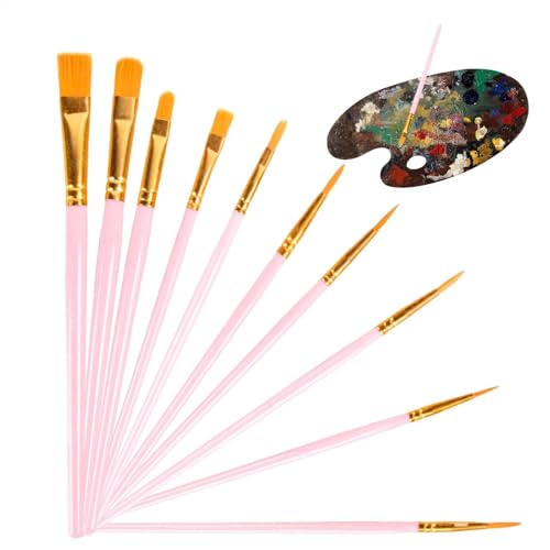 Acrylfarben Pinsel - 10pcs Aquarell Acryl Paint Pinselset, Glatte und Flexible Künstlerpinsel | Vielseitige Bürsten für Aquarell-, Acryl- und Ölmalerei, Kunstbedarf Acrylfarben Pinsel - 10pcs Aquarell Acryl Paint Pinselset, Glatte und Flexible Künstlerpinsel | Vielseitige Bürsten für Aquarell-, Acryl- und Ölmalerei, Kunstbedarf von Generic