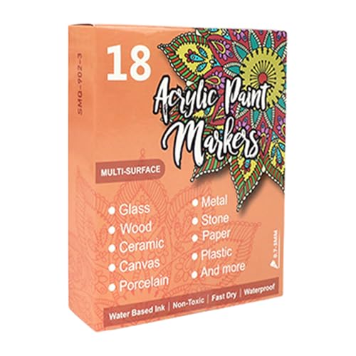 Acrylfarbenmarker – verschiedene Farbmarker, buntes Marker-Set, feine Spitze, Acrylstifte, wasserfeste Marker, Lichtmalmarker Acrylfarbenmarker – verschiedene Farbmarker, buntes Marker-Set, feine Spitze, Acrylstifte, wasserfeste Marker, Lichtmalmarker von Generic