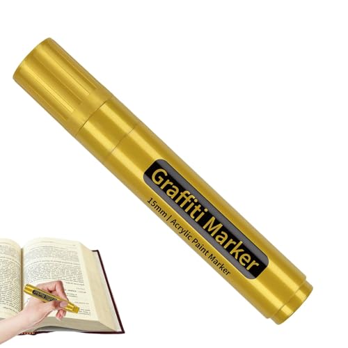 Acrylmalerei Marker - -Marker mit 15 mm Filzspitze, unauslöschliche Marker wasserdicht mit permanenter Tinte | Markierungen für künstlerische Graffiti und Malerei auf Holz, Glas von Generic
