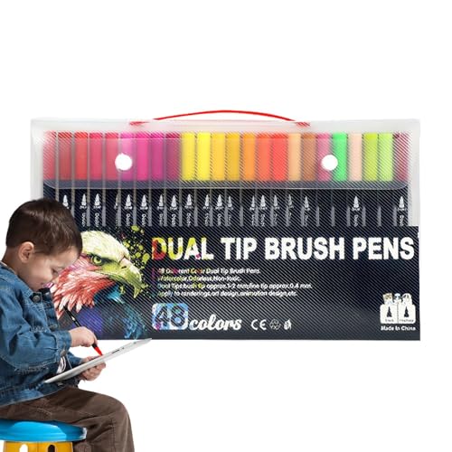 Acrylmarker Set, Farbstifte Set, Bunte Marker zum Ausmalen, Tragbare Kunststifte, Wasserfeste Acrylfarbenstifte für und Mädchen von Generic
