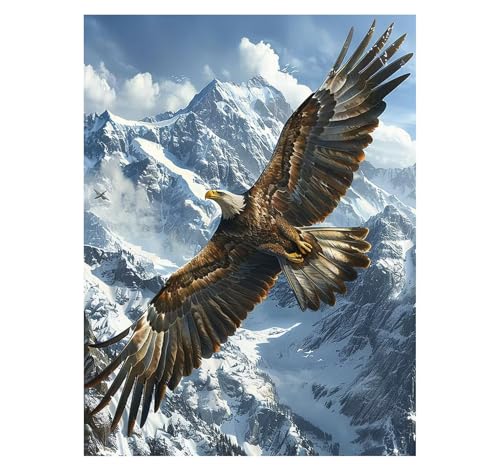 Adler Malen Nach Zahlen Erwachsene Schneeberg Malen Nach Zahlen 30x40 CM DIY Basteln Erwachsene Klarheit Farbe Leinwan Bilder mit Acrylfarben Set 3 Typen Pinsel für Wanddeko Wohnzimmer YH2-1185 Adler Malen Nach Zahlen Erwachsene Schneeberg Malen Nach Zahlen 30x40 CM DIY Basteln Erwachsene Klarheit Farbe Leinwan Bilder mit Acrylfarben Set 3 Typen Pinsel für Wanddeko Wohnzimmer YH2-1185 von Generic