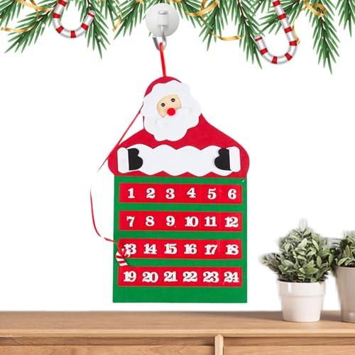 Adventskalender Krippe aus Filz – 24 Stofftaschen für Kinder | Countdown-Kalender mit Krippenszenen, perfekte Wanddekoration für Haus und Krippe von Generic