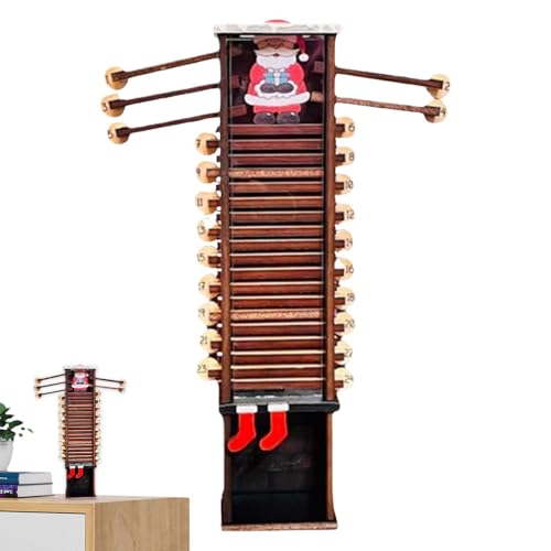 Adventskalender 'Weihnachtszählung Rückwärtszählung 24 Tage Für Weihnachten Weihnachtskalender Holz Weihnachtskalender Nikolaus-Kalender Rückwärtskalender von Generic