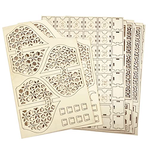 Adventskalender aus Holz mit Schubladen: CALENDE Holzperlen-Kalenderschrank Adventskalender aus Holz mit Schubladen: CALENDE Holzperlen-Kalenderschrank von Generic