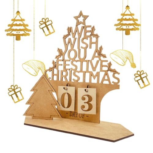 Adventskalender in Hausform, Adventskalender aus Holz in Hausform, 2025 Tage Countdown zu Weihnachten | Hohlbrief-Designschild des Winterfestivals Adventskalender in Hausform, Adventskalender aus Holz in Hausform, 2025 Tage Countdown zu Weihnachten | Hohlbrief-Designschild des Winterfestivals von Generic
