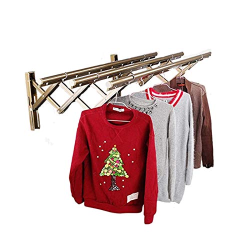 Airer Akkordeon-Wäschetrocknerständer aus Aluminiumlegierung, einziehbarer, zusammenklappbarer Wandaufhänger, Handtuchhalter zum Aufhängen, Tragkraft 27,2 kg, kompakter, eleganter Wäscheständer Airer Akkordeon-Wäschetrocknerständer aus Aluminiumlegierung, einziehbarer, zusammenklappbarer Wandaufhänger, Handtuchhalter zum Aufhängen, Tragkraft 27,2 kg, kompakter, eleganter Wäscheständer von Generic