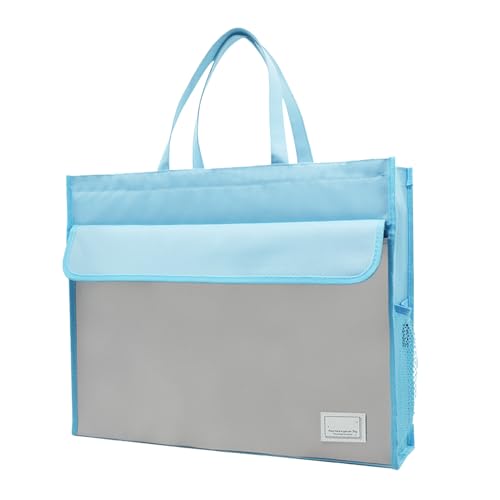 Aktentasche mit Griff - Aktentasche, A3-Aktentasche mit Griff | Tragbare Dokumentenaufbewahrungshandtasche mit großer Kapazität für Dokumente, Karten, Nachrichten, Zeitschriften von Generic