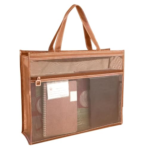 Aktentaschen aus Netzstoff mit Reißverschluss, Dokumententasche aus Netzstoff mit Reißverschluss | Transparenter Dokumentenorganizer 17 x 13 x 4,4 Zoll mit Griff und Reißverschluss, A3 Tragetasche Aktentaschen aus Netzstoff mit Reißverschluss, Dokumententasche aus Netzstoff mit Reißverschluss | Transparenter Dokumentenorganizer 17 x 13 x 4,4 Zoll mit Griff und Reißverschluss, A3 Tragetasche von Generic