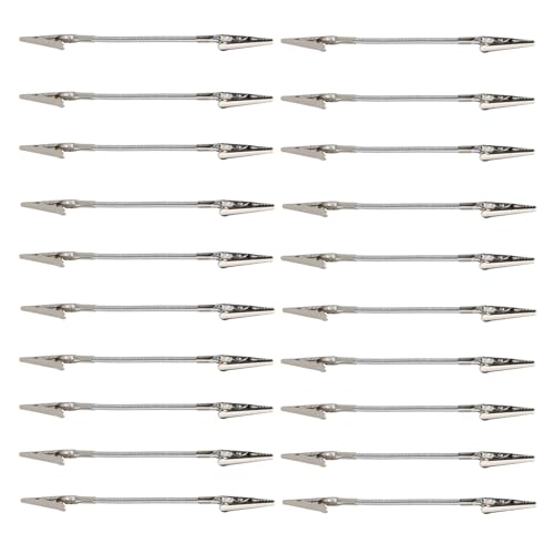 Alligator-Klemme aus Metall | verstellbare und robuste Metallklemme | 20 x lange weiche Stäbe für Hochzeit, Fotos, Anzeige und Organisation Alligator-Klemme aus Metall | verstellbare und robuste Metallklemme | 20 x lange weiche Stäbe für Hochzeit, Fotos, Anzeige und Organisation von Generic