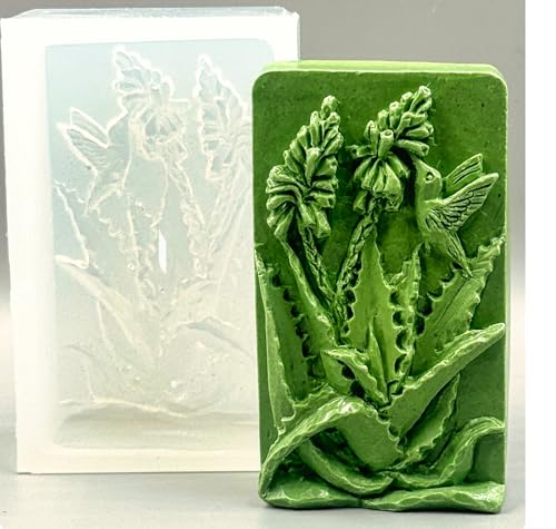 Aloe-Vera-Silikonform zur Seifenherstellung, Wachs, Harz, Gips, Kerzen von Generic