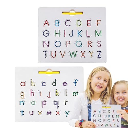 Alphabetischer magnetischer Zeichentisch, magnetischer Zeichentisch für Buchstaben - Lernspielzeug für praktisches 2-in-1, Tracking-Tafel mit doppelseitigen Magneten, Spielbuchstaben Alphabetischer magnetischer Zeichentisch, magnetischer Zeichentisch für Buchstaben - Lernspielzeug für praktisches 2-in-1, Tracking-Tafel mit doppelseitigen Magneten, Spielbuchstaben von Generic