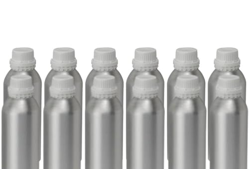 Aluminium Parfümöle Flasche Perfekt für Ihre Lieblingsöle und Flüssigkeiten - Packung mit 12 Stück - 250 ML von Generic