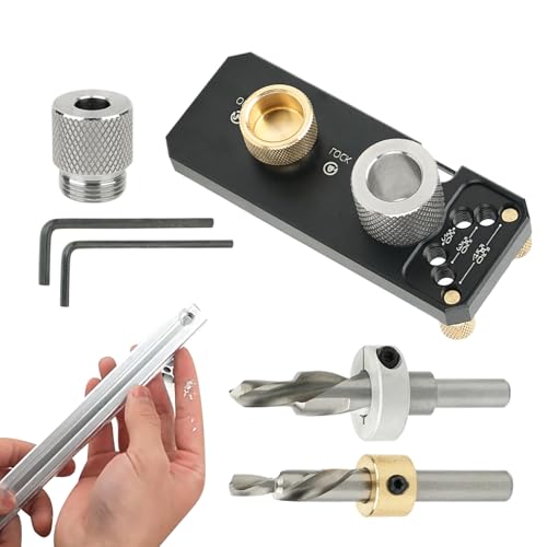 Aluminiumprofil Drill Guide - mit Slider Aluminium Profile Drill Guide Access Hole Drill Jig | Metall -Extrusionsloch -Jig für gerade Loch Aluminiumprofil Drill Guide - mit Slider Aluminium Profile Drill Guide Access Hole Drill Jig | Metall -Extrusionsloch -Jig für gerade Loch von Generic