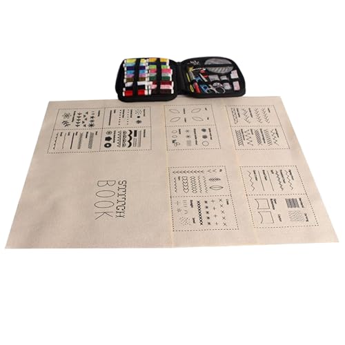 Anleitungsbuch zum Nähen und Basteln – Kreatives Stickerbuch, visuelle Anleitung, fortgeschrittene Anfänger, praktisches Nähzubehör zum Basteln, Reparieren von Kleidung und Textilien Anleitungsbuch zum Nähen und Basteln – Kreatives Stickerbuch, visuelle Anleitung, fortgeschrittene Anfänger, praktisches Nähzubehör zum Basteln, Reparieren von Kleidung und Textilien von Generic